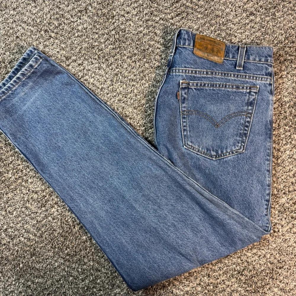 Vintage Brown Tab Levi 540 Relaxed Fit Jeans Mens 36x31 Blue Medium Wash Cotton